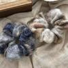 Plaid Woolen Elastic Headband - Hong Kong Style Plush Hair Ring