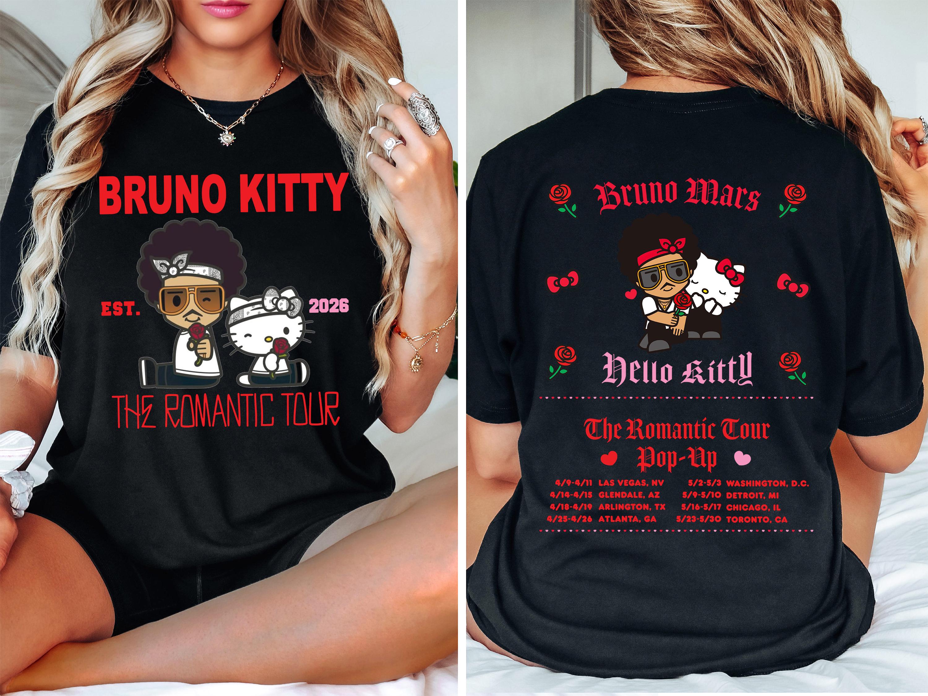 

Bruno Mars RoUnisextic Tour 2026 TShirt Concert Merch Fan Gift Music Lover Shirt Vintage Style Graphic Tee S