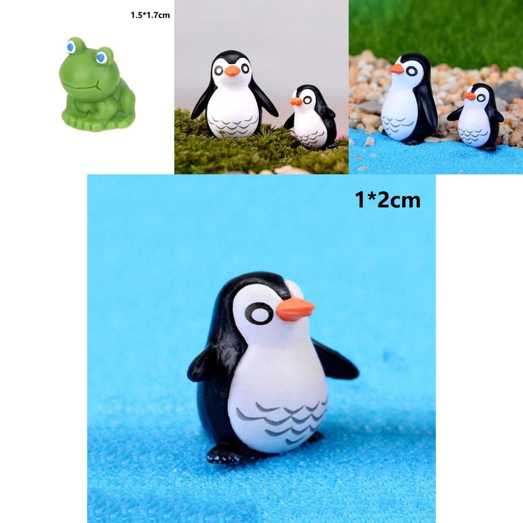 Adorable Penguin Father And Son Figurine Featuring Fine Workmanship And Realistic Design