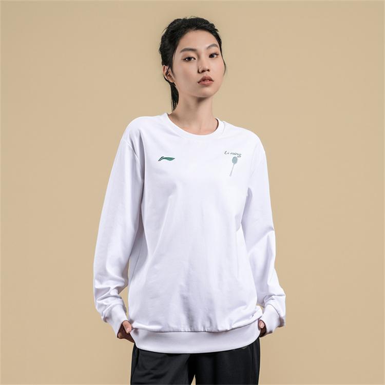 Li Ning Badminton Collection Sweatshirt Unisex Standard White AWDUH99-2