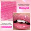 Clubday 6pcs Shimmer Lip Gloss Set, Glitter Water Glossy Lip Glaze, Long-Lasting Moisturizing, High-Shine Mirror Lip Tint for Daily Natural Lip Makeup
