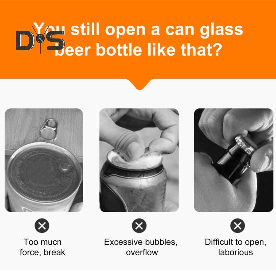 Stainless Steel Bottle Opener Party Soda Beer Can Opener Manual Can Cutter for Family Kitchen Can Cutting Machine