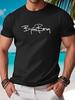 2026 Summer New Style Unisexs Pure Cotton TShirt Street Casual Fashion Soft and Comfortable Simple Letter Pattern Print