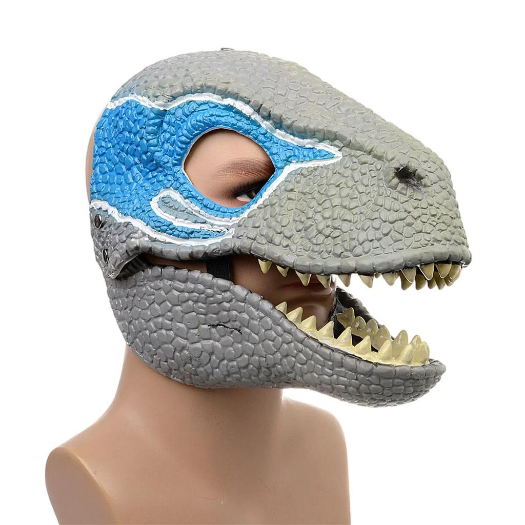 Halloween Dragon Dinosaur Mask Snake Open Mouth Latex Horror Dinosaur Headgear Halloween Cosplay Photo Props Decorations