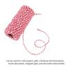 100m Handmade Double Color Cotton Thread Twine String Decoration(red White)