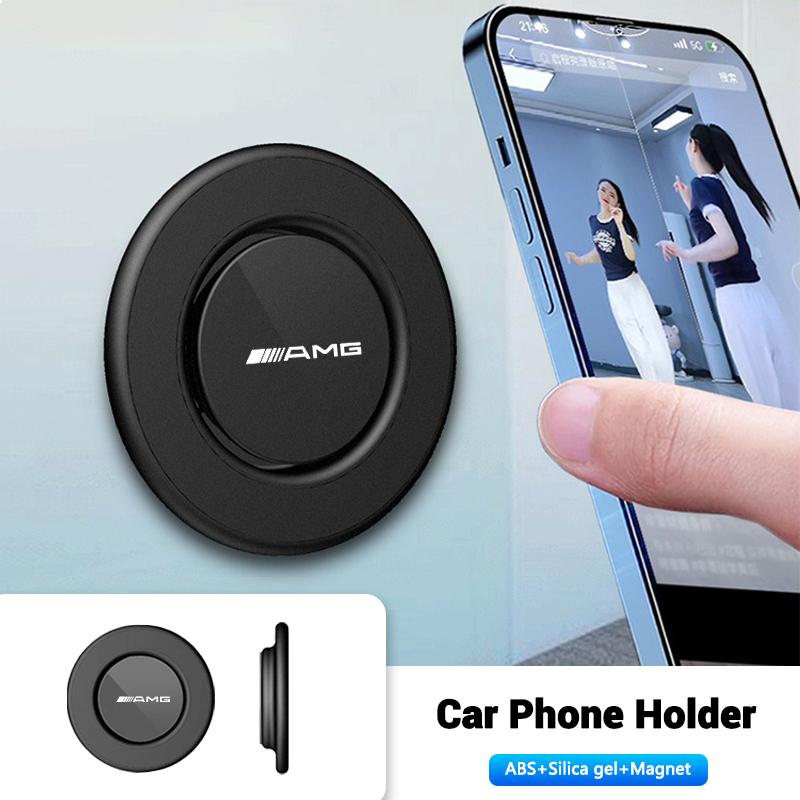 360 Degree Metal Magnetic Car Phone Holder Stand for Mercedes Benz AMG W211 W203 W204 W210 W124 W202 CLA W212 W220 W205 W201 BV4