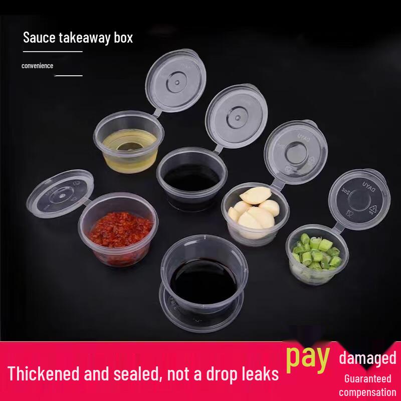 Einweg Runde Transparente Saucenbecher