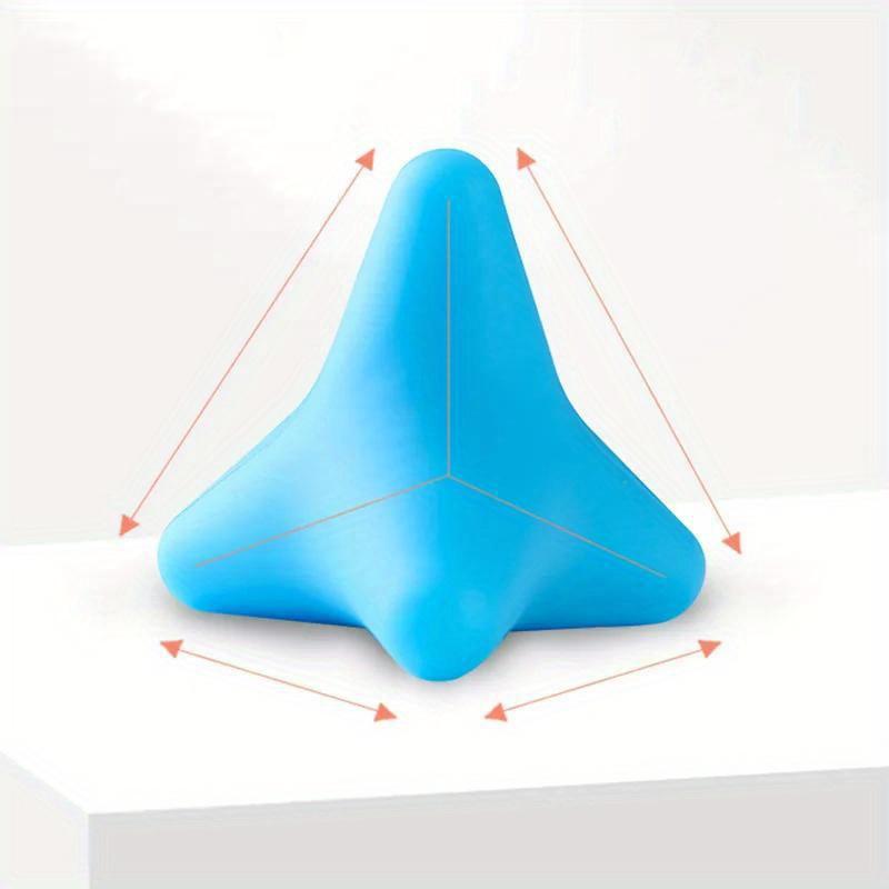 Silicone Massage Cone Triangular Relax Apparatus Ball Psoas Muscle Release Thoracic Spine Back Neck Scapula Foot Yoga Apparatus