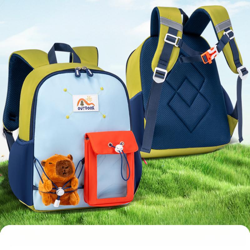 Sesame Baby New Kindergarten Cartoon Backpack for Boys and Girls, Lightweight Cute Mini Toddler Bag