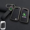Leather Car Remote Key Case Full Cover Protector Holder Shell Fob For Skoda Superb A7 Kodiaq Octavia A7 A8 Keychain Accessories  HJ1