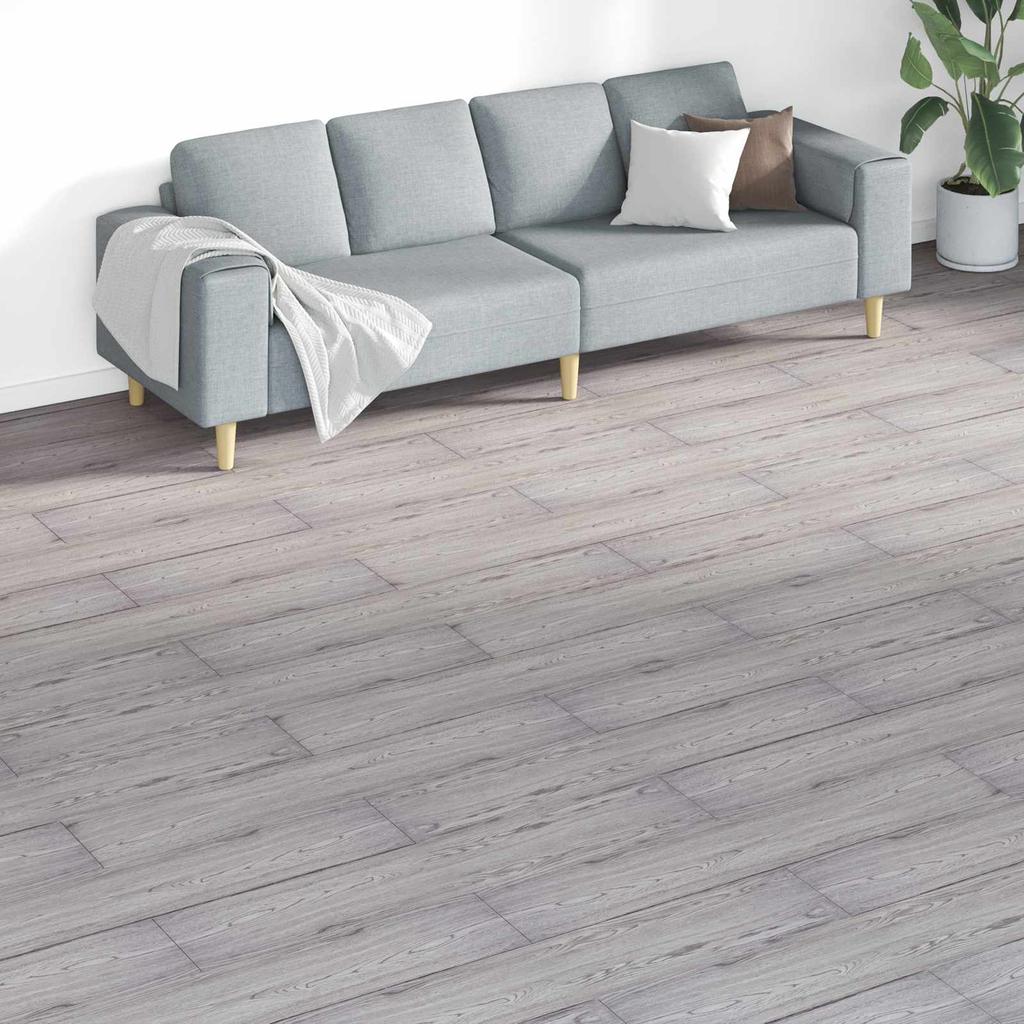 Floor Planks 18 Pcs Dark Grey 5.26 M² PVC