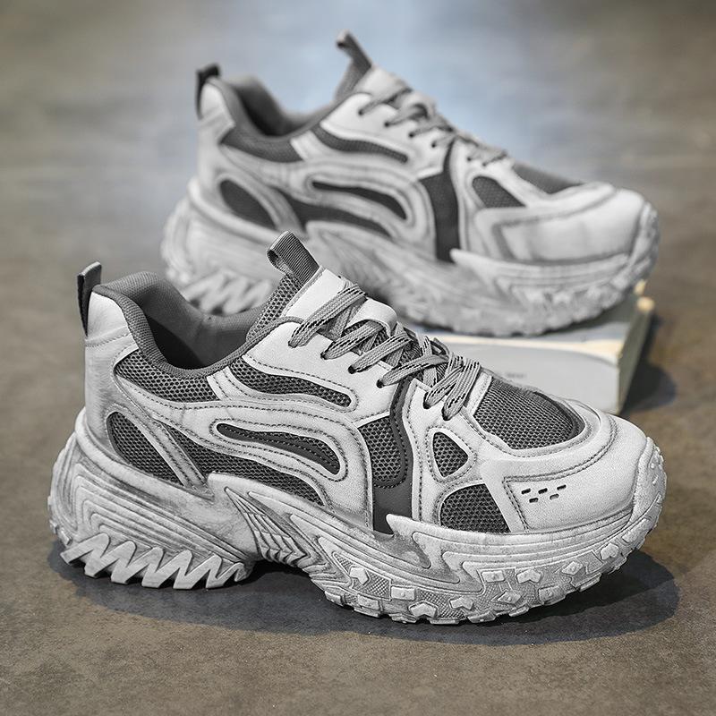 Парижские папины кроссовки весна и осень сетчатые дышащие кроссовки модные старый стиль грязные парные 36