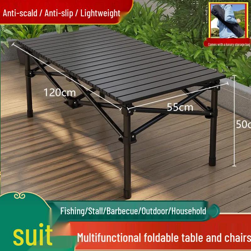 Portable Folding Table & Chair Set for Camping, Picnic, and More - Lightweight & Multi-Purpose