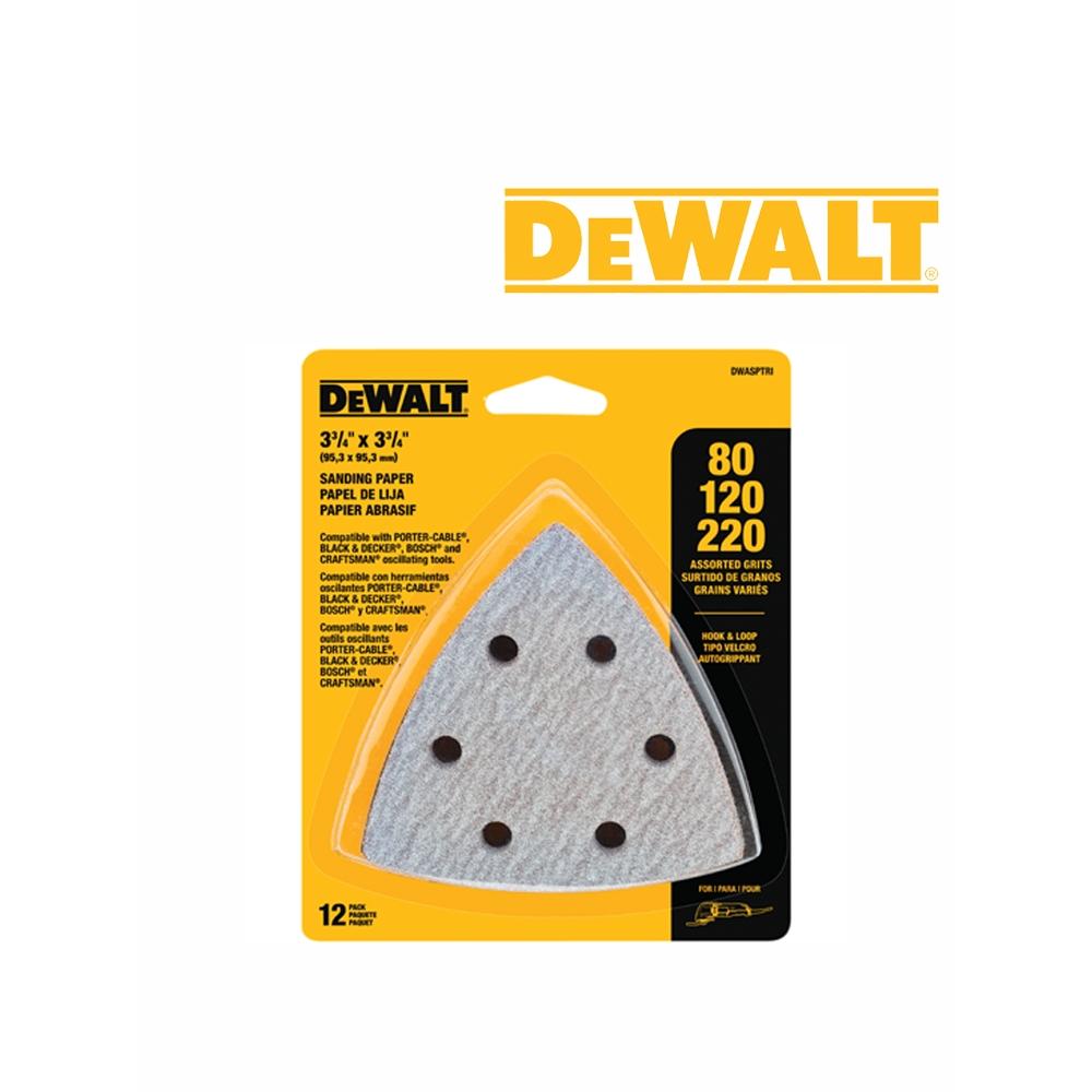 

Набор шлифовальной бумаги Dewalt Multi Cutter 80 120 220, всего 12 листов DWASPTRI