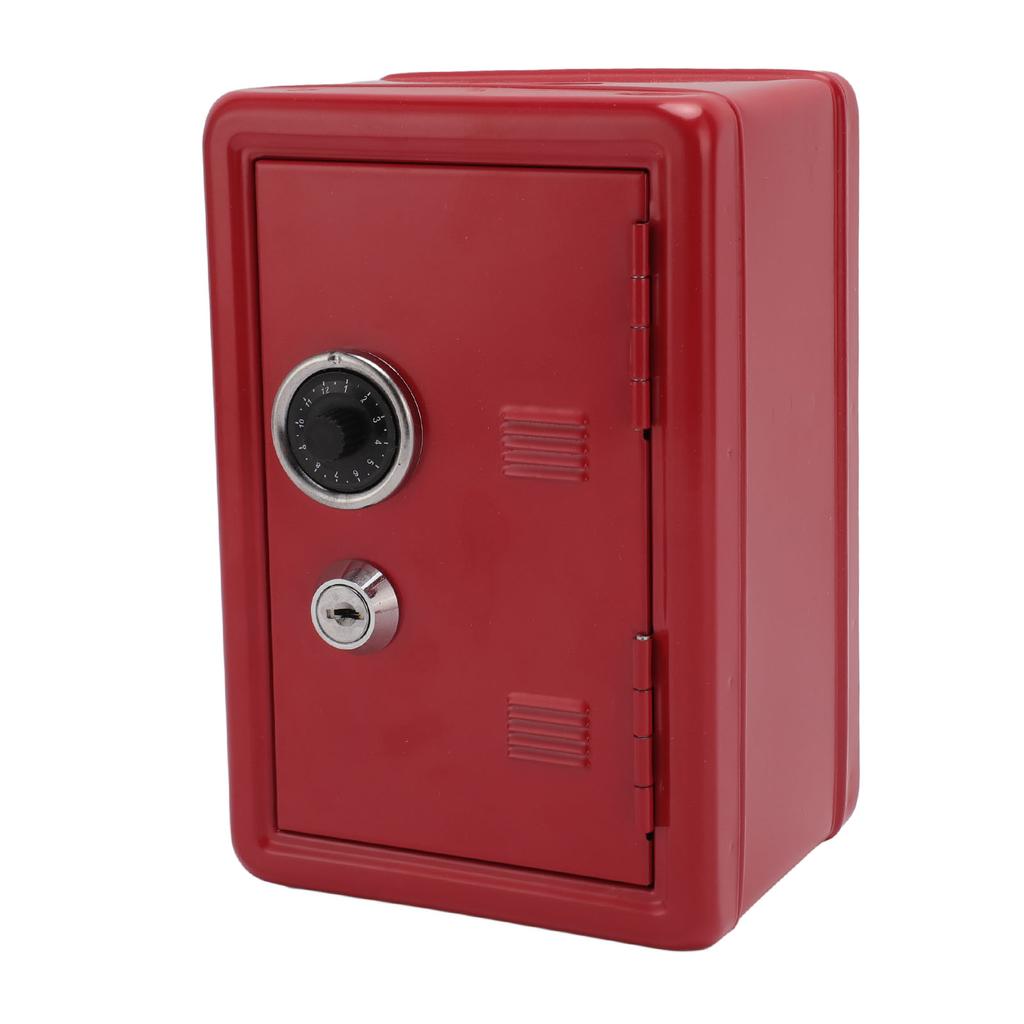 Mini Safe Box Red Dictionary Shape Money Bank Metal Piggy Bank with Lock Key Password for  Jewe