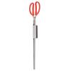 Crab Tongs Stainless Steel Plastic Handles 51cm Length Slot Tip Design Thicken Heat Resistant