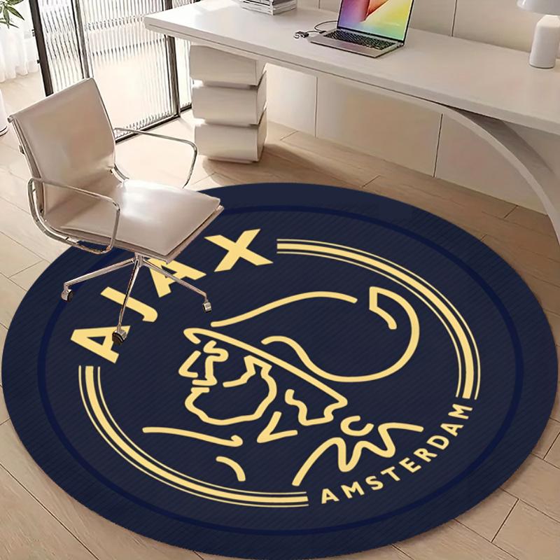 Personalized Ajax FC Round Chair Office Rug - Perfect for Mat, Office Chair & More - Ideal Gift for Birthdays and Holidays