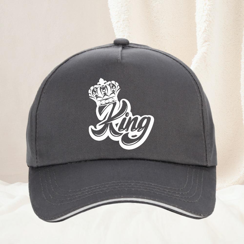 High Quality King Baseball Cap Crown Unisex Snapback Caps Couple Lover Hip Hop Gorras Casual Unisex Women Casquette