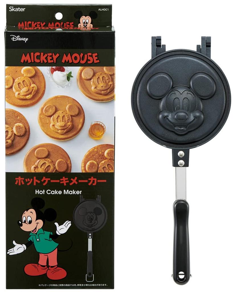 Skater Palačinkovač Zábava pro Rodiče a Děti Přímý Oheň Hliník Disney Mickey Mouse Snadno se Čistí ALHOC1-A