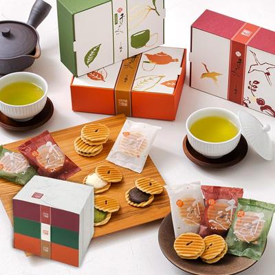Himesenju Senbei Box Bio Bio Hojicha je 12 Geschenk Sommergeschenk mundgerechte japanische Süßigkeiten Süßigkeiten Kyoto Souvenirladen Angebot Feier