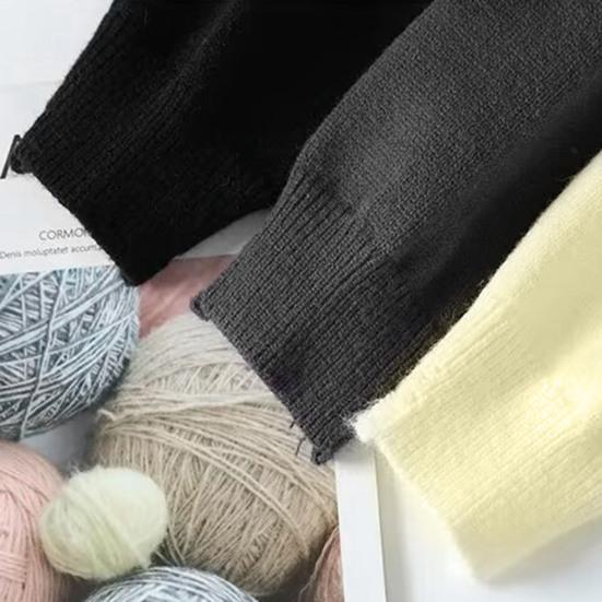 Men Winter Sweater Irregular Ripped Design Round Neck Knitted Loose Long Sleeves Thick Sport Daily Wear Sweater