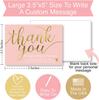 10-50pcs Pink Thank You for Supporting My Small Business Card Thanks Greeting Card Appreciation Cardstock for Sellers Gift 5*9cm