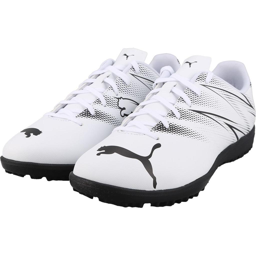 Puma Attacanto Lace-Up TF (Rubber Studs) Soccer Shoes Men Soccer Shoes White 107478-05