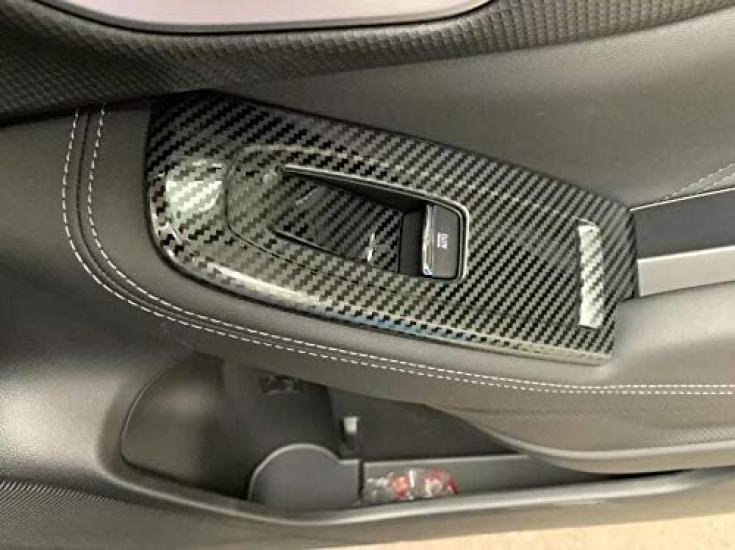 Famous Door Window Button Switch Cover Garnish Fiber for Forester SK Series 2018 and Car (Carbon Pattern) (5th Generation, Later)