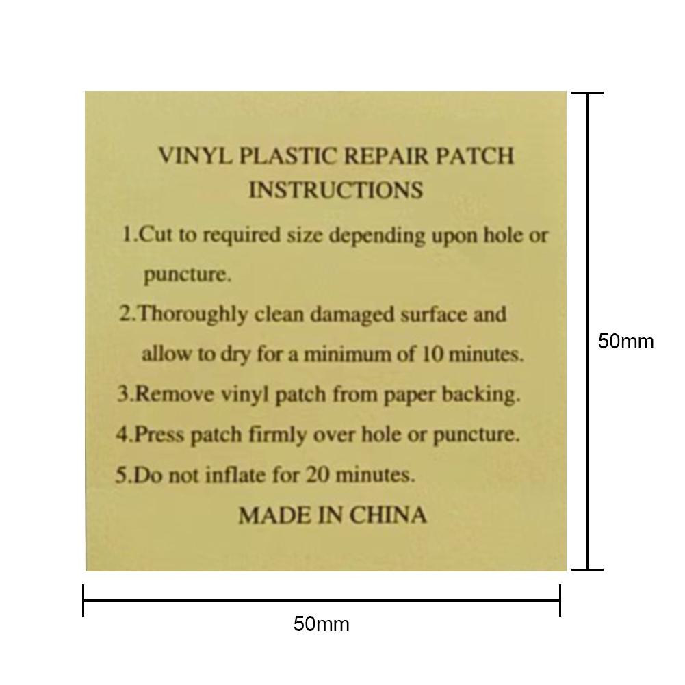 10-100pcs Pool Liner Repair Kit Underwater Repair Kit Sturdy Waterproof Air Mattress Patch Self Adhesive Pvc Inflatable Repair