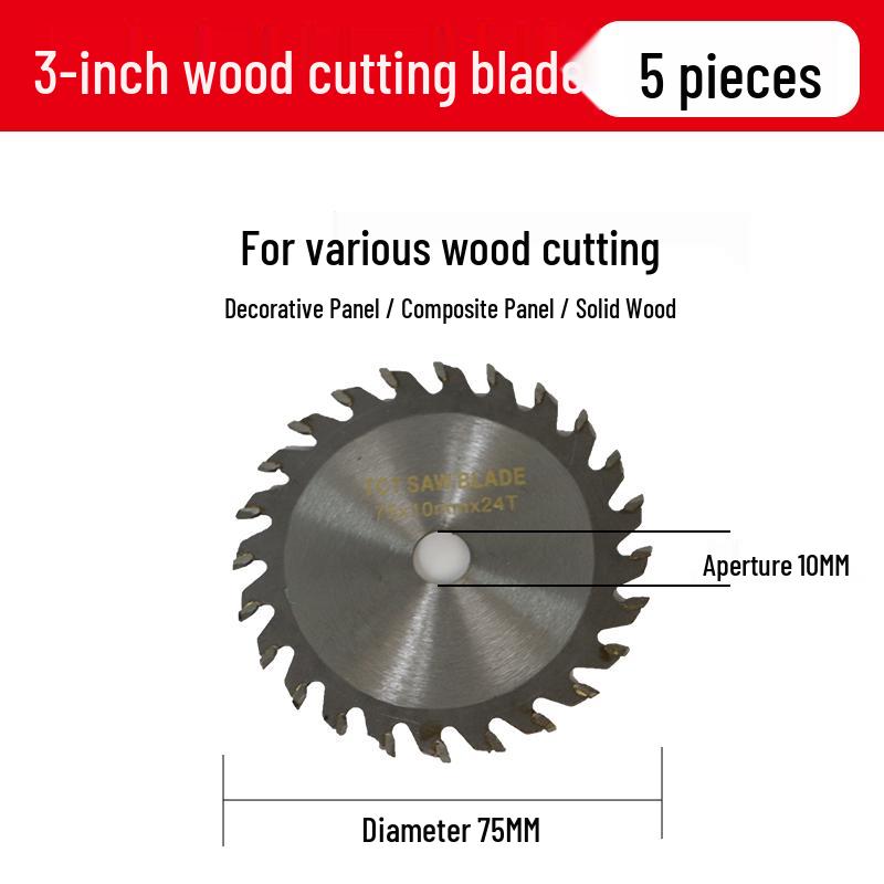 Mini 3" Lithium Battery Angle Grinder with 75mm Cutting Disc for Wood, Stone, and Metal.