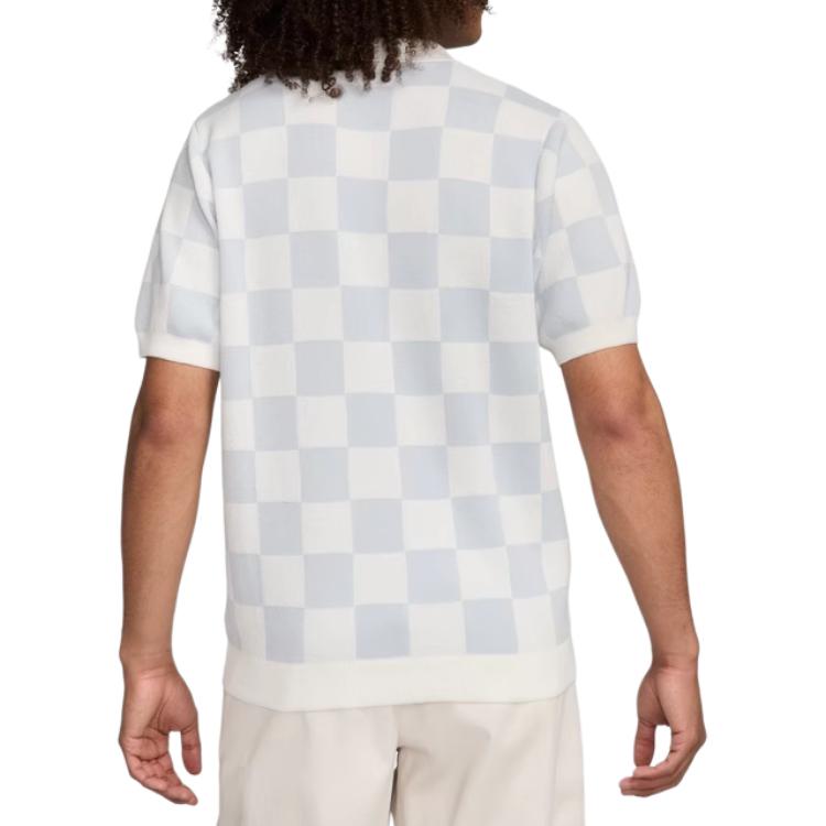 Nike Îmbrăcăminte sport Club Plaid Retro Casual Mânecă Scurtă Polo Bărbați Polo Sail FN3423-133
