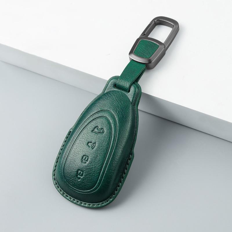 Car Key Case Cover For Wey Blue Mountain Lanshan Gwm Wey 07 Leather Remote Cover Shell Keychain Housing Holder Fob