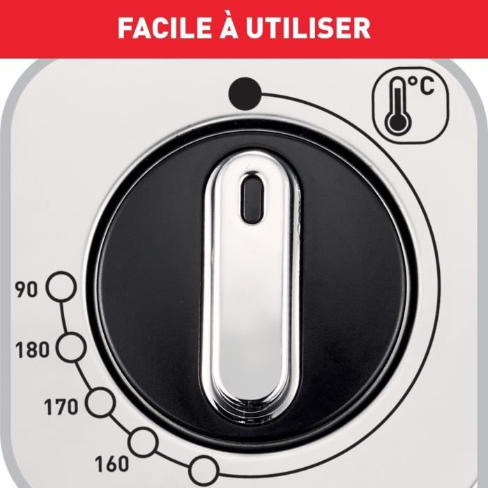 TEFAL Friteuse Huile Semi-professionnelle, 2400 W, 3 L (jusqu'à 4 Pers), Filtre Breveté, Thermostat Réglable, Filtra Pro FR511170