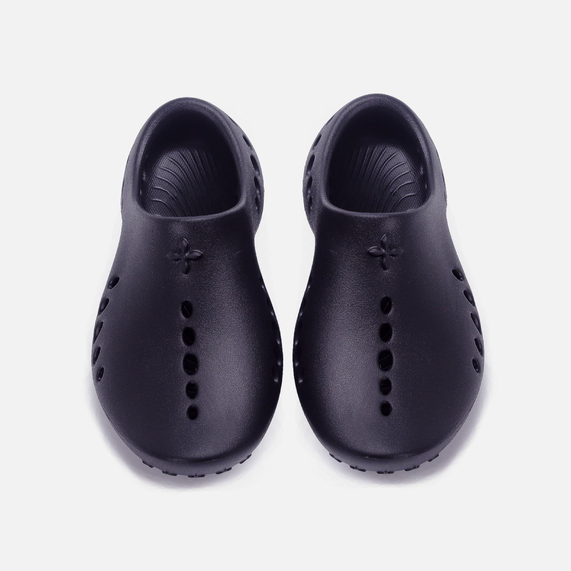 

EVA integrated shoes heightened platform women s shoes bag heel slippers hole shoes comfortable non-slip breathable beach shoes 39 чорний
