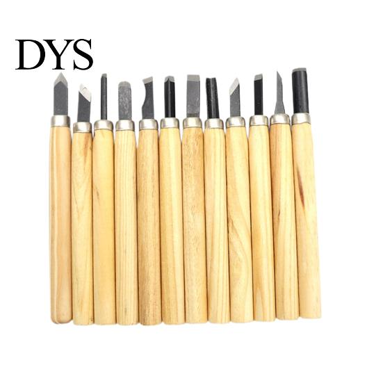 Chisel 12Pcs Carving Sharp Blade Multi-purpose Manganese Steel High Hardness Wood Set for Engraving Tool