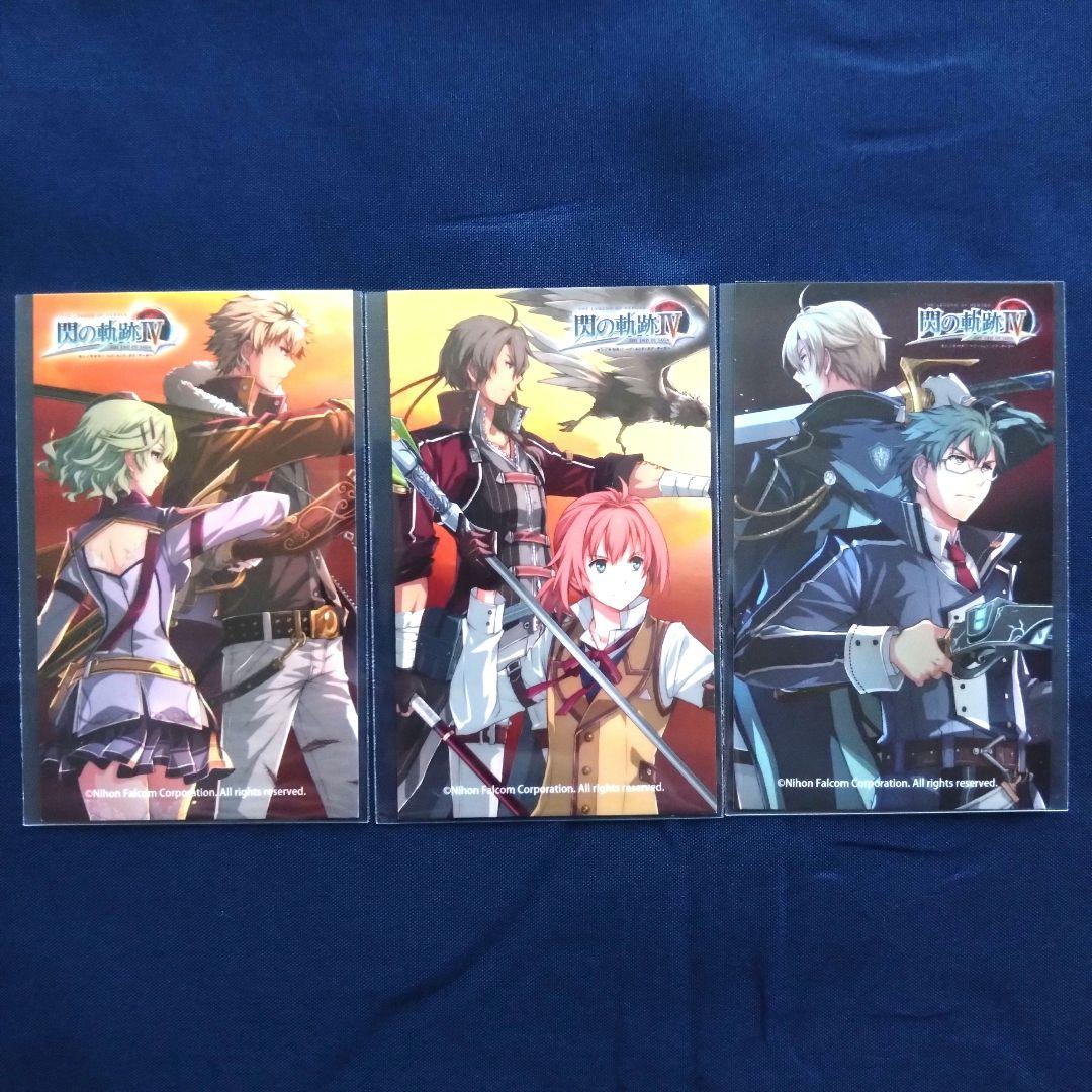 [Б/У] Серия Trails: Легенда о героях: Trails of Cold Steel IV СТОРИЯ Кафе Бонусные Карточки (3 типа)