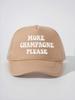 Pink Embroidered More Champagne Please Trucker Cap Adjustable Mesh Baseball Hat For Women