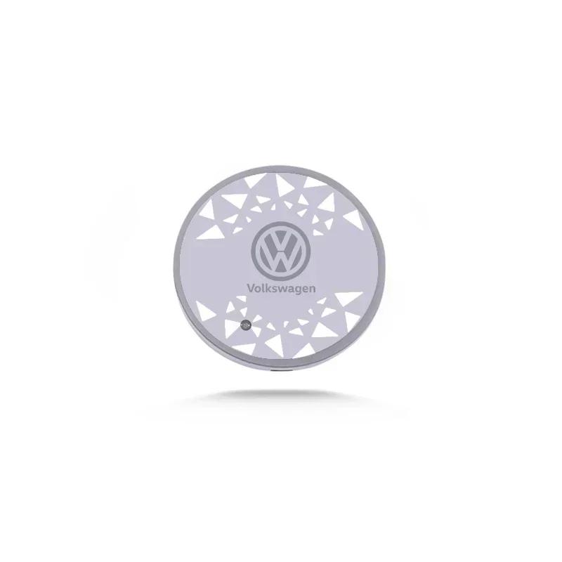 

2025 Hot LED Car Coaster Light Water Cup Holder Mat Ambient Lamp for Volkswagen Golf Passat Jetta Tiguan Polo Bora Beetle Caddy