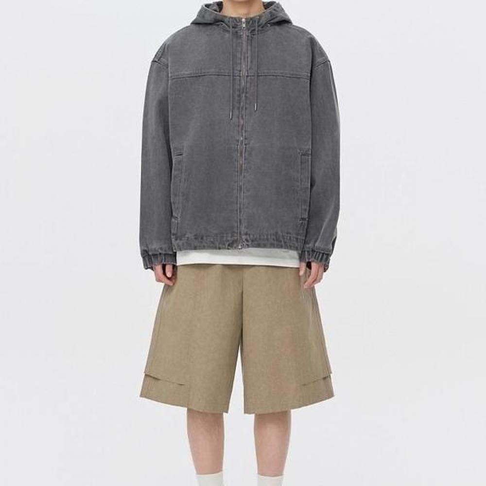 Customellow Grey Denim Hooded Blouson C9uam26381gyd [Essentials]/S