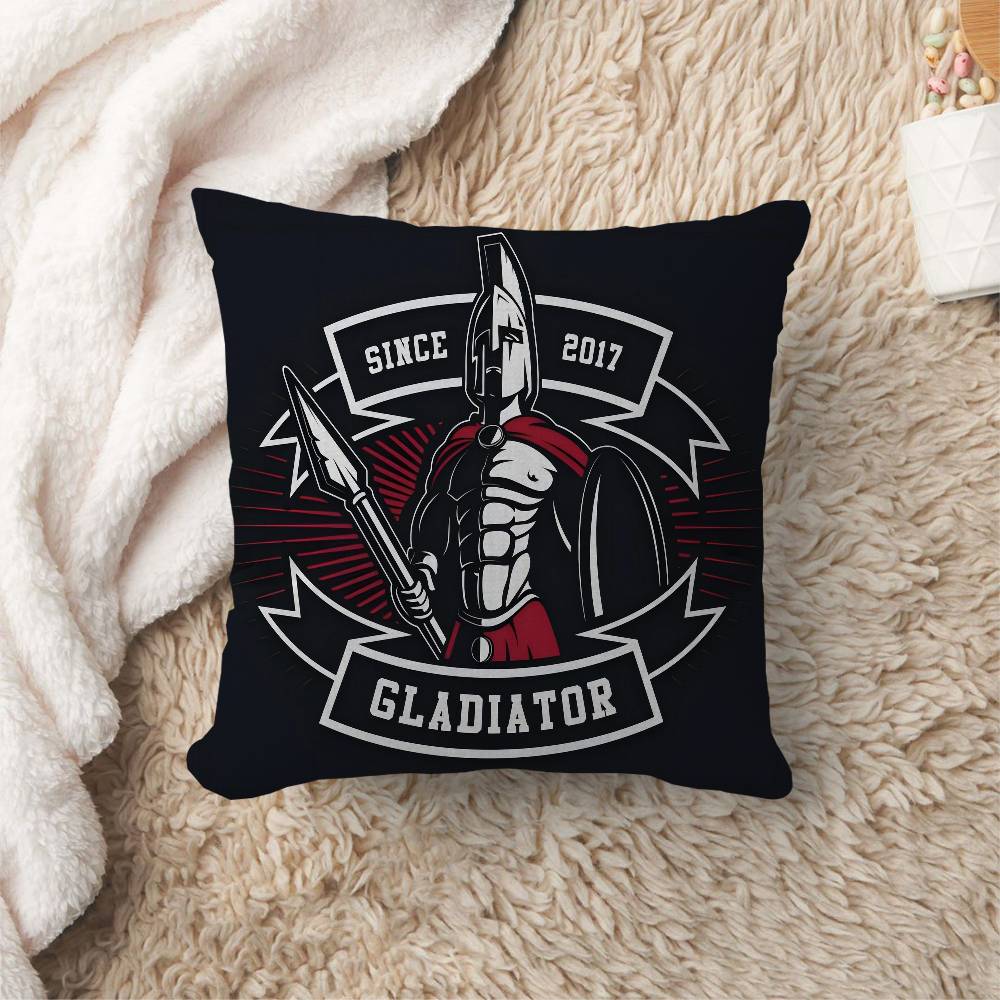 Sspartan Gladiator Logo Cushion Cover Car Throw Pillow Case For Sofa Car Christmas Gift Xcm Xcm