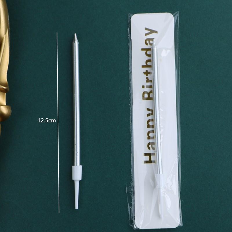 50 Gold and Silver Number Candle Cake Toppers - Individually Boxed Party Decorations