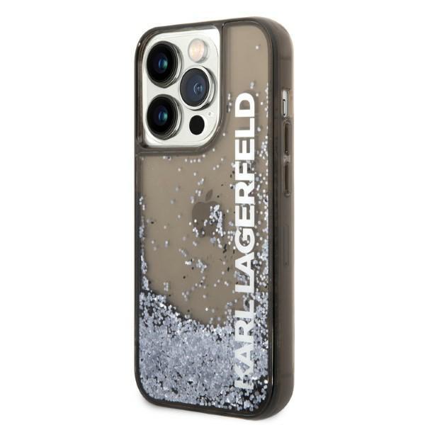 Etui Do iPhone 14 Pro Karl Lagerfeld Liquid Glitter Czarny