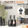 USB Rechargeable Electric Salt and Pepper Grinder Set Adjustable Coarseness Spice Mill Stainless Steel Pepper Grinder with Stand