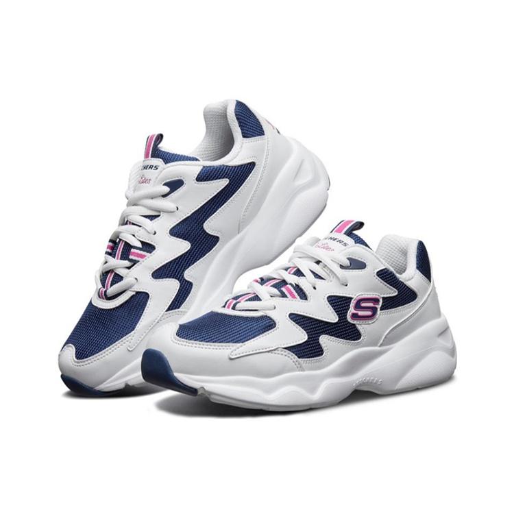 (WMNS) Skechers D'lites Airy 'White Blue Pink' Women's 88888105-WNVP