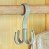 4-claw Hanger 360 Degree Rotatable Multifunctional Kitchen Storage Hook For Hanging Bag Scarf Belt Clothes