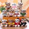 Bear Sweater Teddy Plush Doll Pilot Theme Durable Pp Cotton Toy For Bag Decor