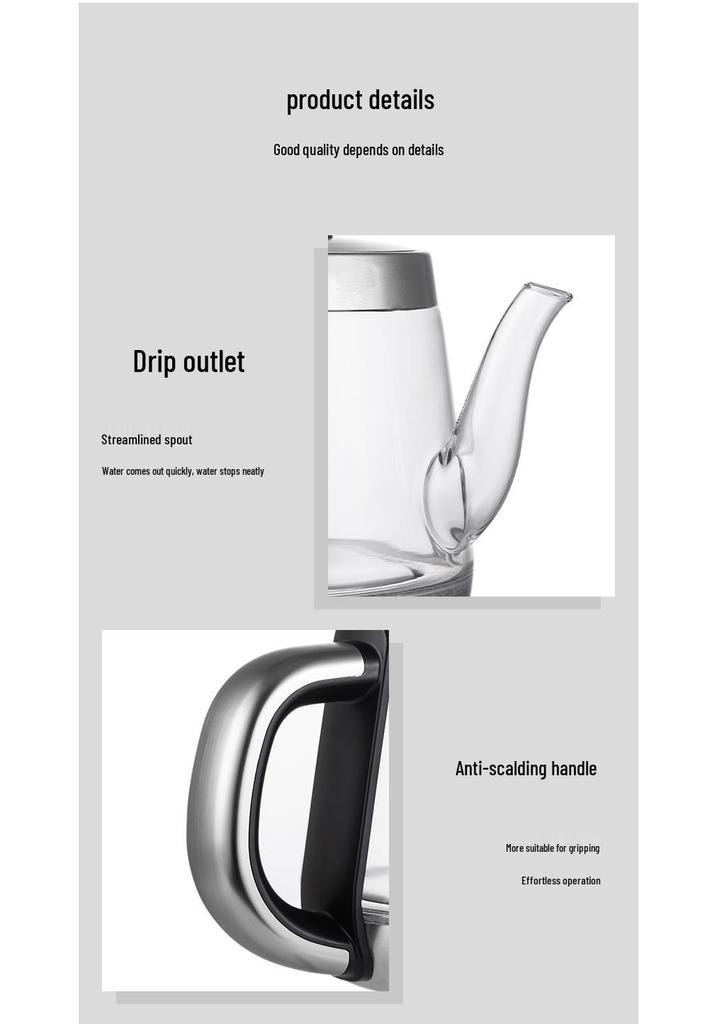 Electric Ceramic Tea Table Kettle: Fully Automatic Water Filling & Boiling Device for Steaming and Cooking