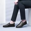 Spring and Autumn British Men Leather Shoes Flat Casual Loafers Youth All-match Lazy Shoes Best Men Shoes