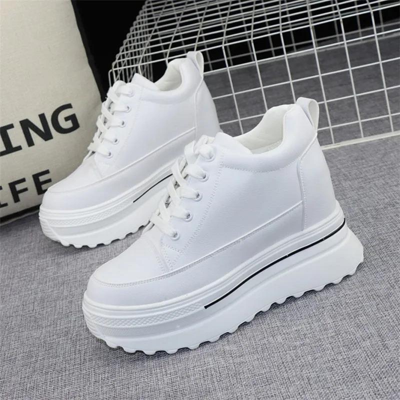 

Мода 10СМ Синтетический Натуральный Плюшевый Платформа Тапочка Кожа Осень Весна Зима Ботильоны 2024 Женская Высокая Обувь Бренда 34