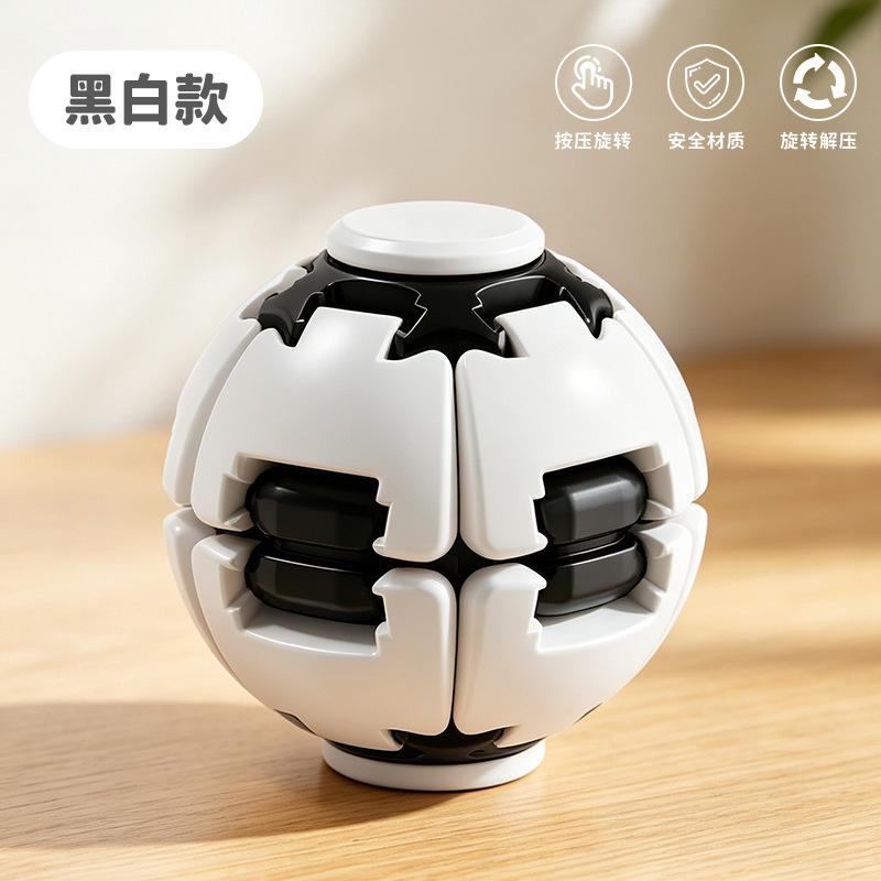 Press the rotating ball to decompress, relax and fish toy fingertip spinner, compact and portable office work station creative desktop
